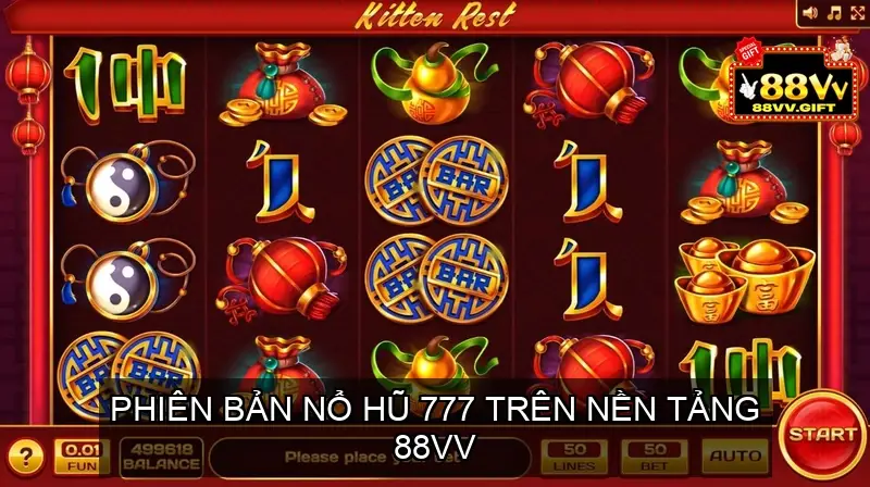 Phiên bản Nổ Hũ 777 trên nền tảng 88VV