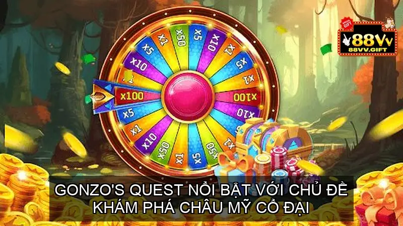 Game nổ hũ 88VV thứ hai: Gonzo's Quest